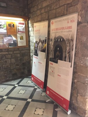 Exposición en la parróquia de Sant Pere de Rubí