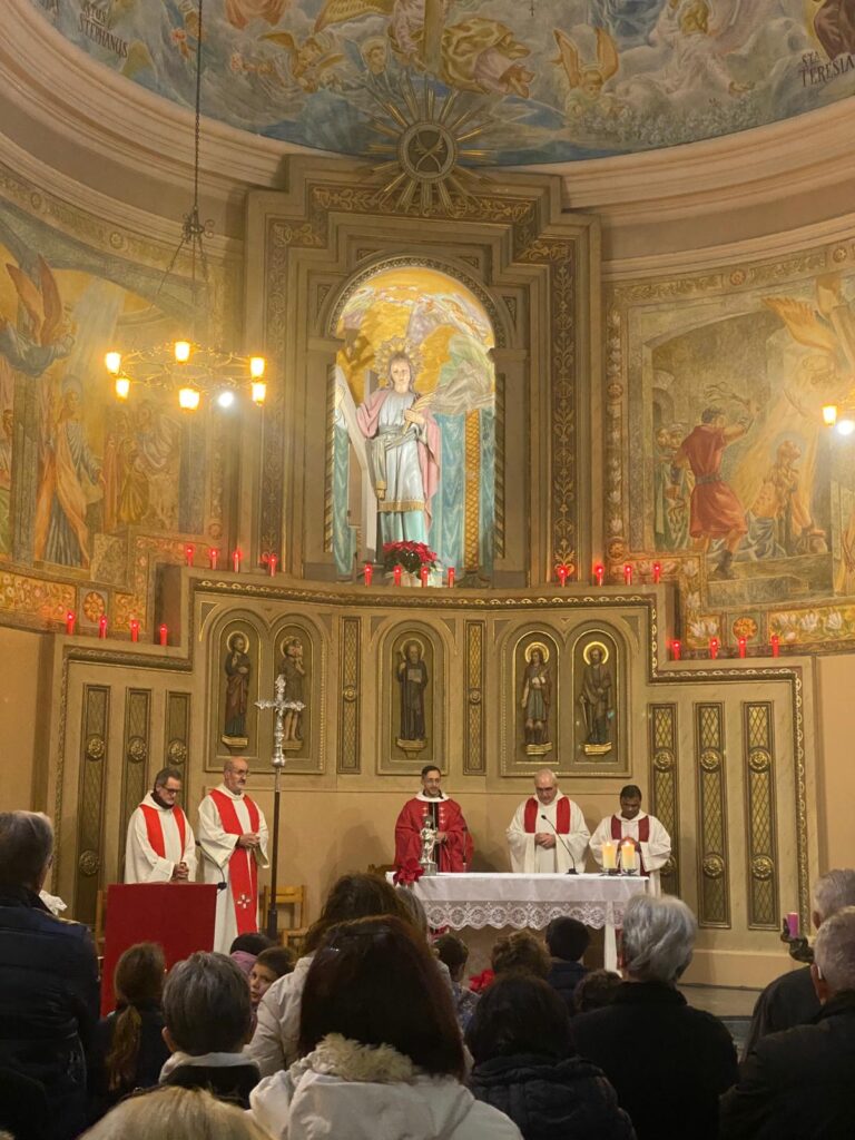 Mn. Prakash va ser convidat a predicar en l'Eucaristia de la festa paatronal.